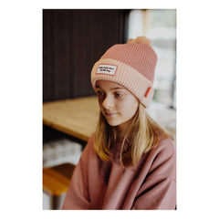 Hello Hossy - Renk Bloklu Organik Pamuk Bere | Pembe