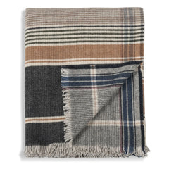 Le Monde Sauvage - Arya Gray Wool and Cashmere Throw Blanket
