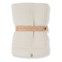 1+ in the family - Marinet Merino Wool Blanket | Ecru