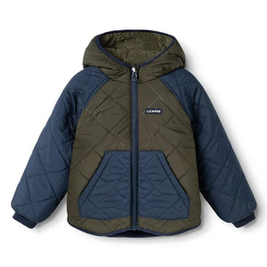 Liewood - Jackson Double-Sided Sherpa-Style Jacket Made from Recycled Fibers | Khaki
