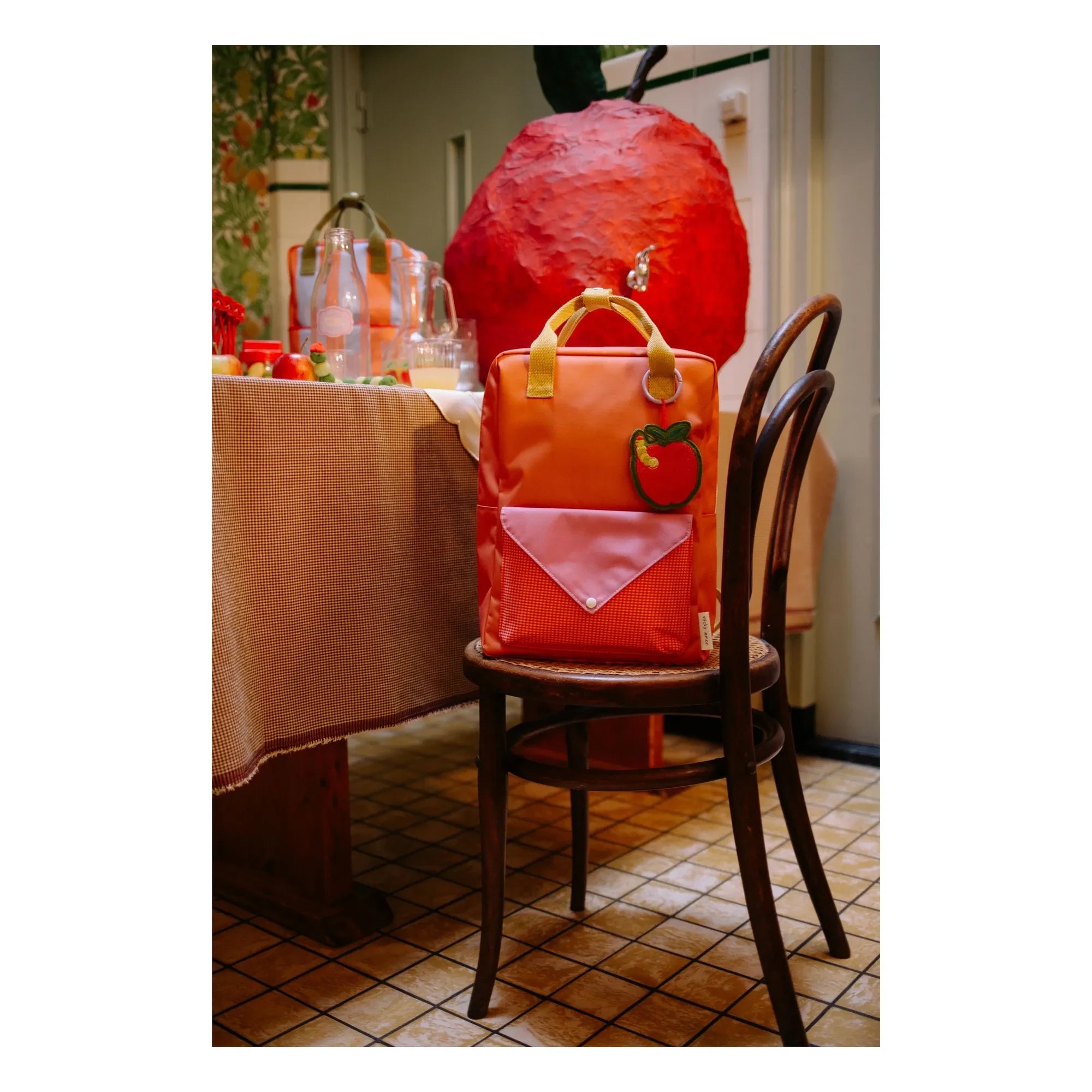 Sticky Lemon - Large Envelope Backpack | Coral