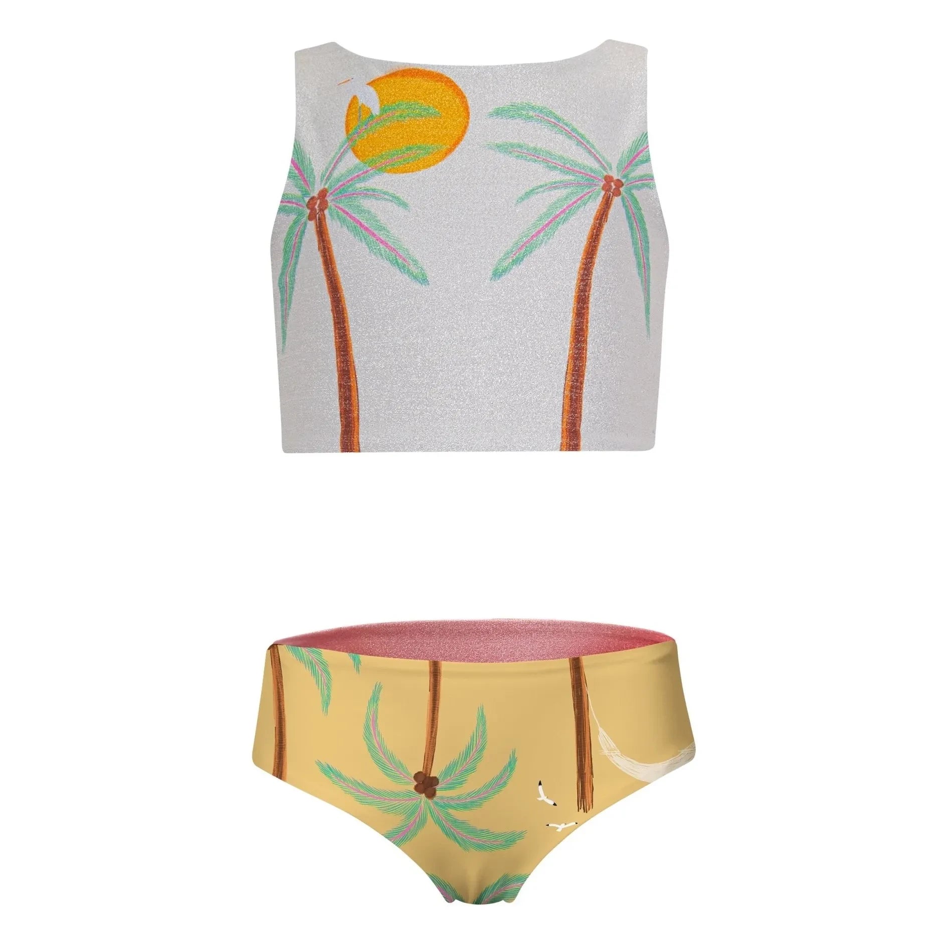 Pepita & Me - Palm Pool Swimsuit | Yellow