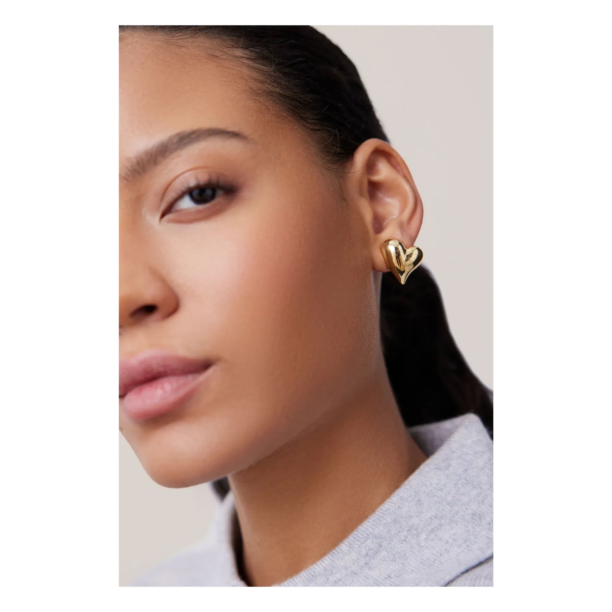 Jenny Bird - Gold Heart Earrings