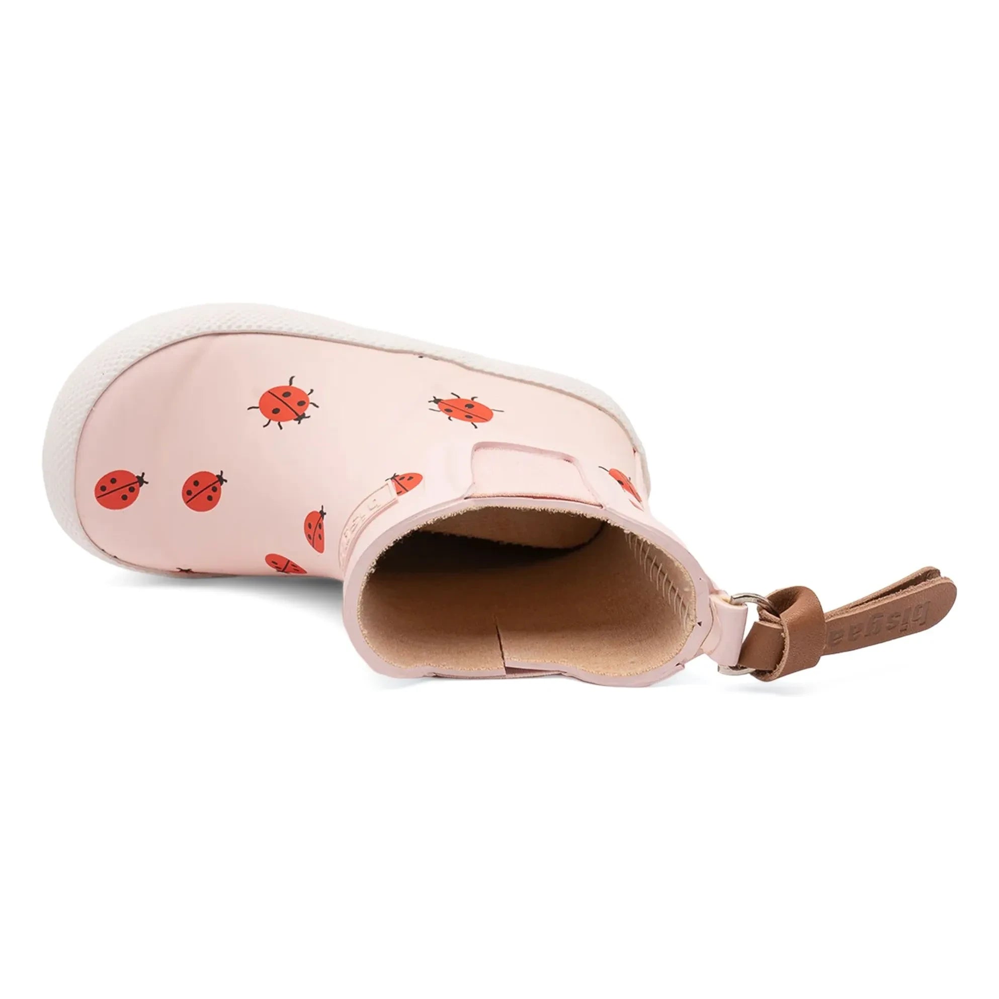bisgaard - Baby Elastic Ladybug Rain Boots | Powder Pink