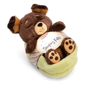 Nici - Sleeping Pet Plush Dog | Brown