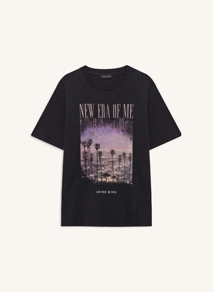 Anine Bing - Cade Los Angeles Cotton T-Shirt | Black
