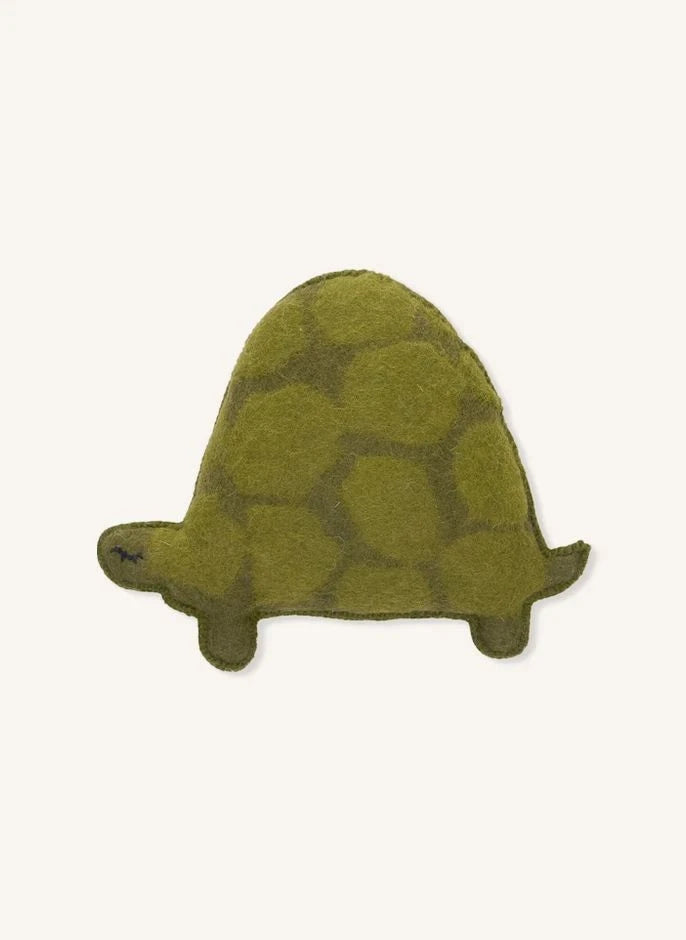 Muskhane - PASU Turtle Felt Pillow | Moss Green