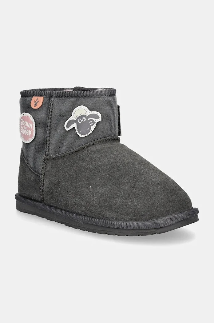 Kids Suede-Finish Shoes Emu Australia Shaun The Sheep Play