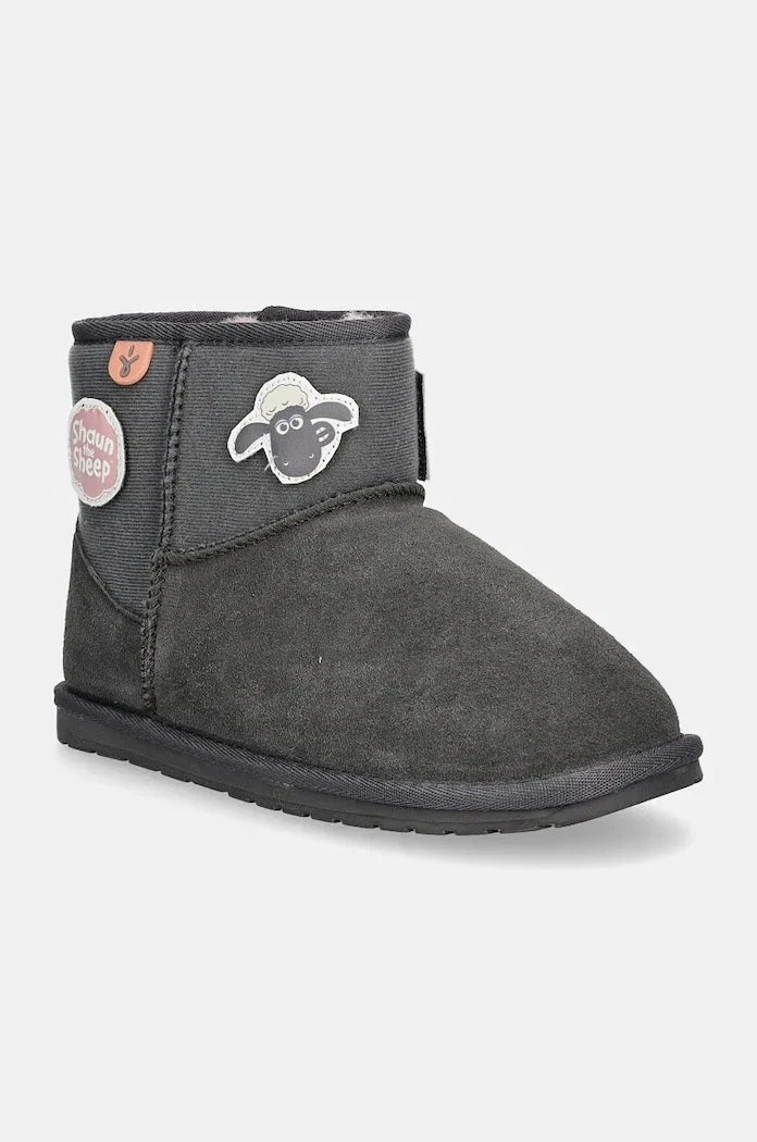 Kids Suede-Finish Shoes Emu Australia Shaun The Sheep Play