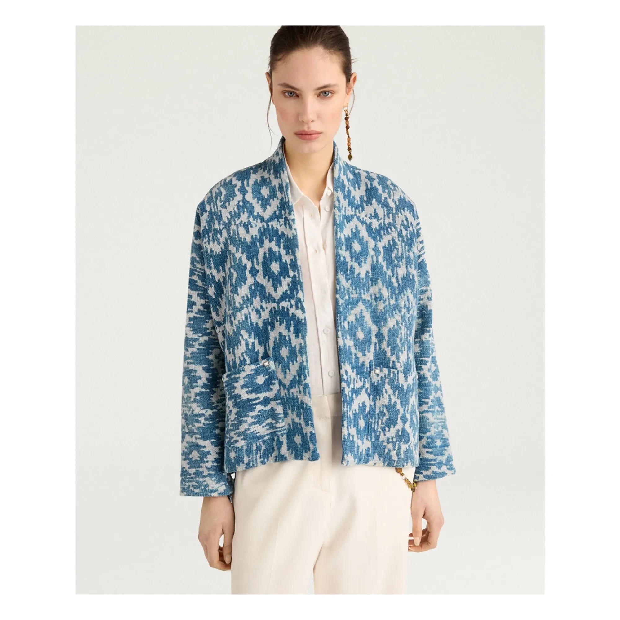 Momoni - Intermediate Cotton Jacket | Blue