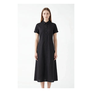 Hod - Cotton Poplin Dress | Black