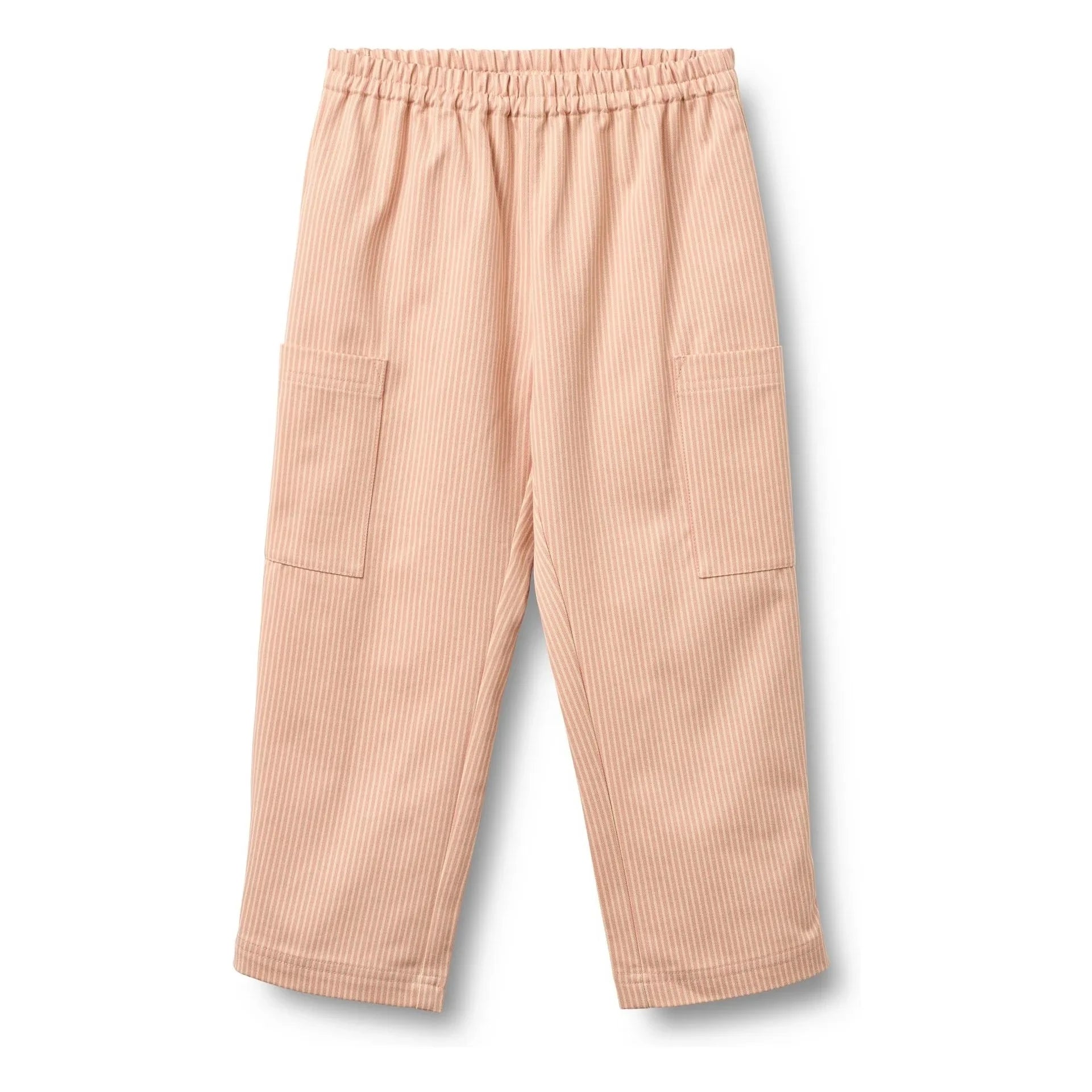 Wheat - Kalloa Striped Organic Cotton Pants | Peach