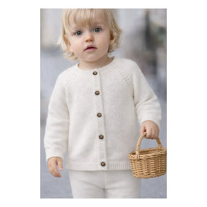 Lililotte - Victoria Mini Organic Cotton Cardigan | Ecru
