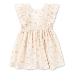 Konges Sløjd - Elin Fleurie Organic Cotton Ruffled Dress | Beige