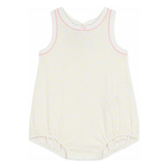 Petit Bateau - Polka Dot Pajama Romper | White