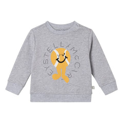 Stella McCartney Kids - Heather Grey Stella Tenis Sweatshirt