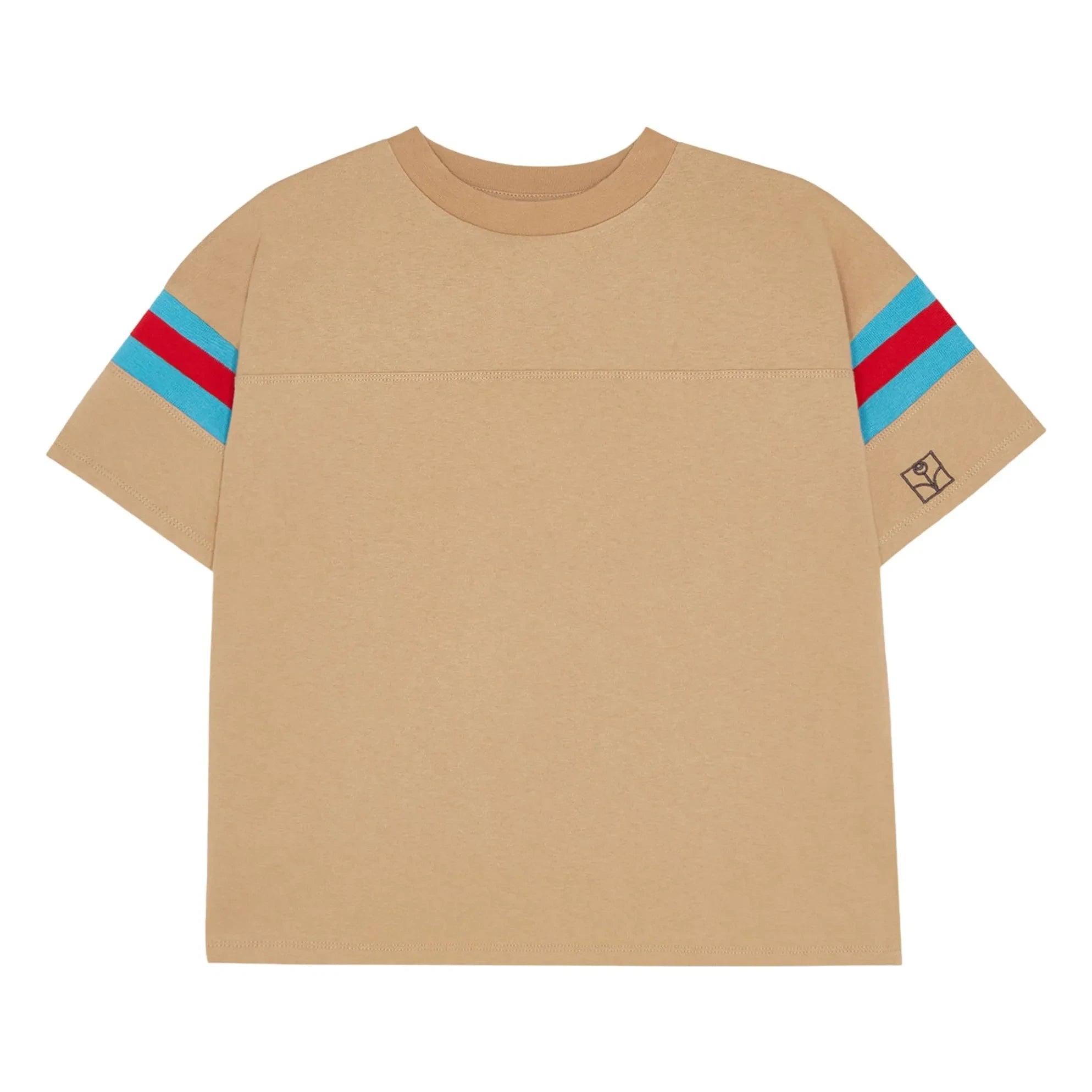 The Campamento - Contrast Striped T-Shirt | Camel