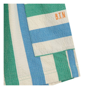 Bonton - Bermuda Lois Striped with Pockets | Ecru