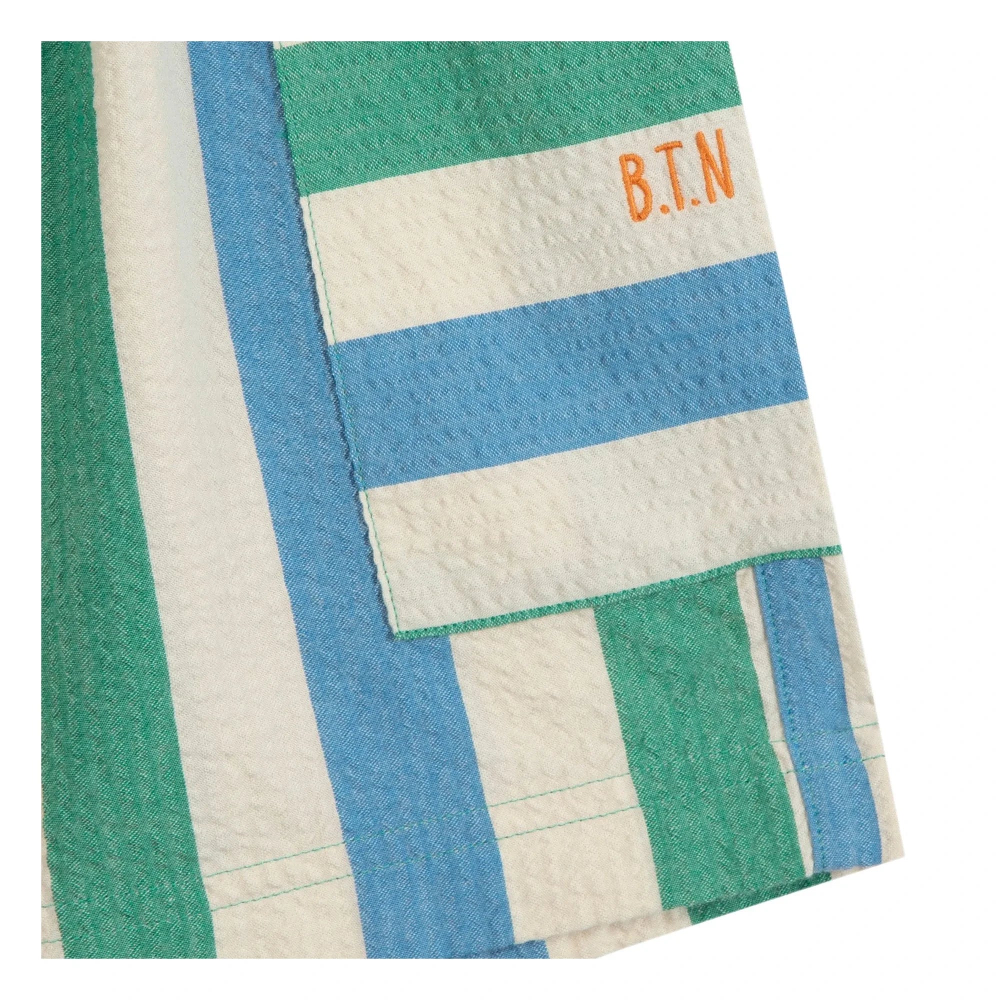 Bonton - Bermuda Lois Striped with Pockets | Ecru