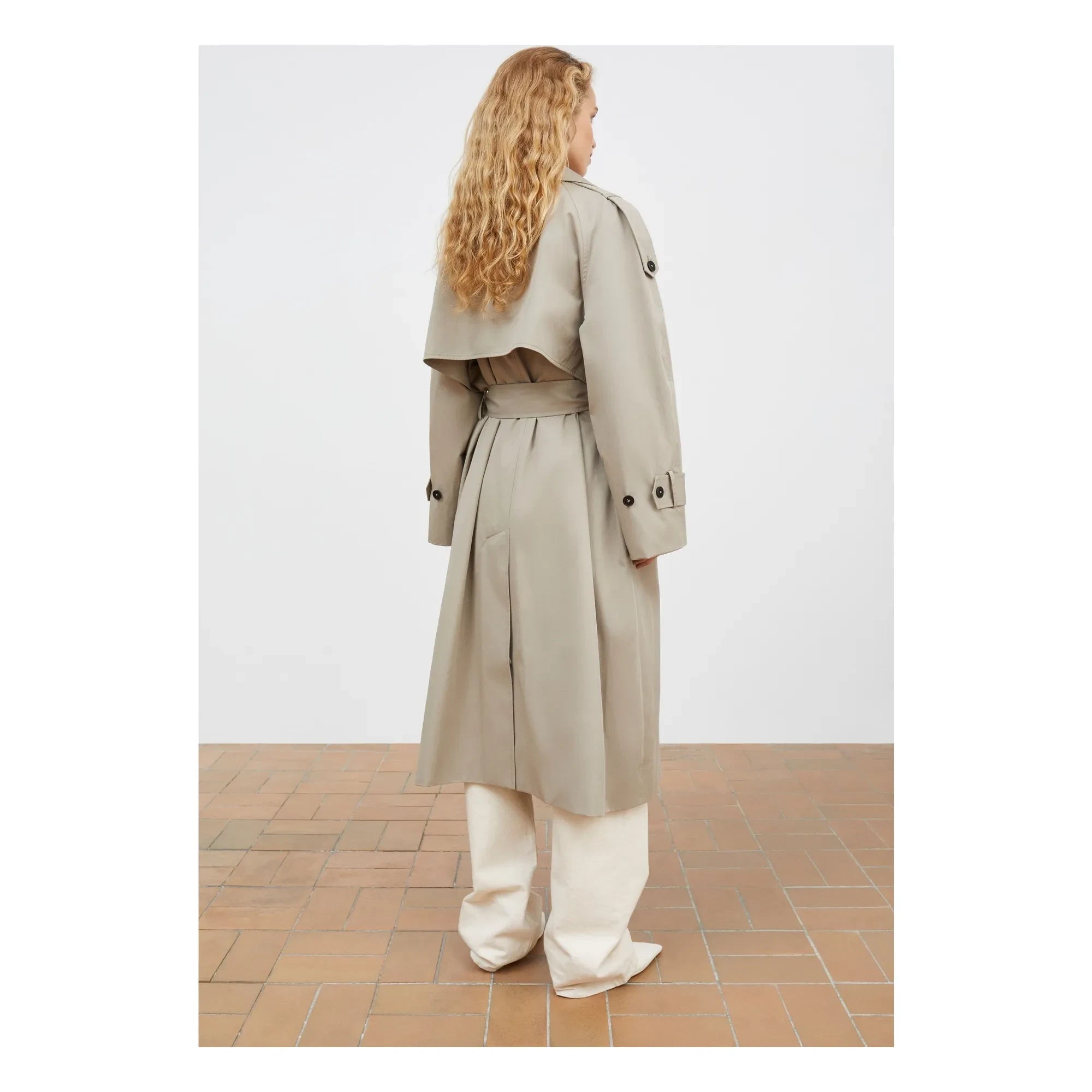 Skall Studio - Trenç Mahsa Organic Cotton Coat | Green-gray
