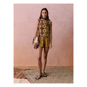 Boteh - Alhambra Linen Shorts | Ocher