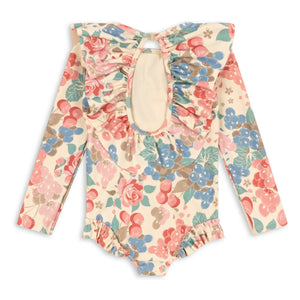 Konges Sløjd - Manuca Long Sleeve Swimsuit Made from Recycled Fibers | Beige