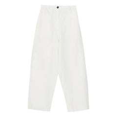 Cordera - Linen and cotton balloon pants | White