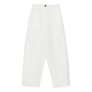 Cordera - Linen and cotton balloon pants | White