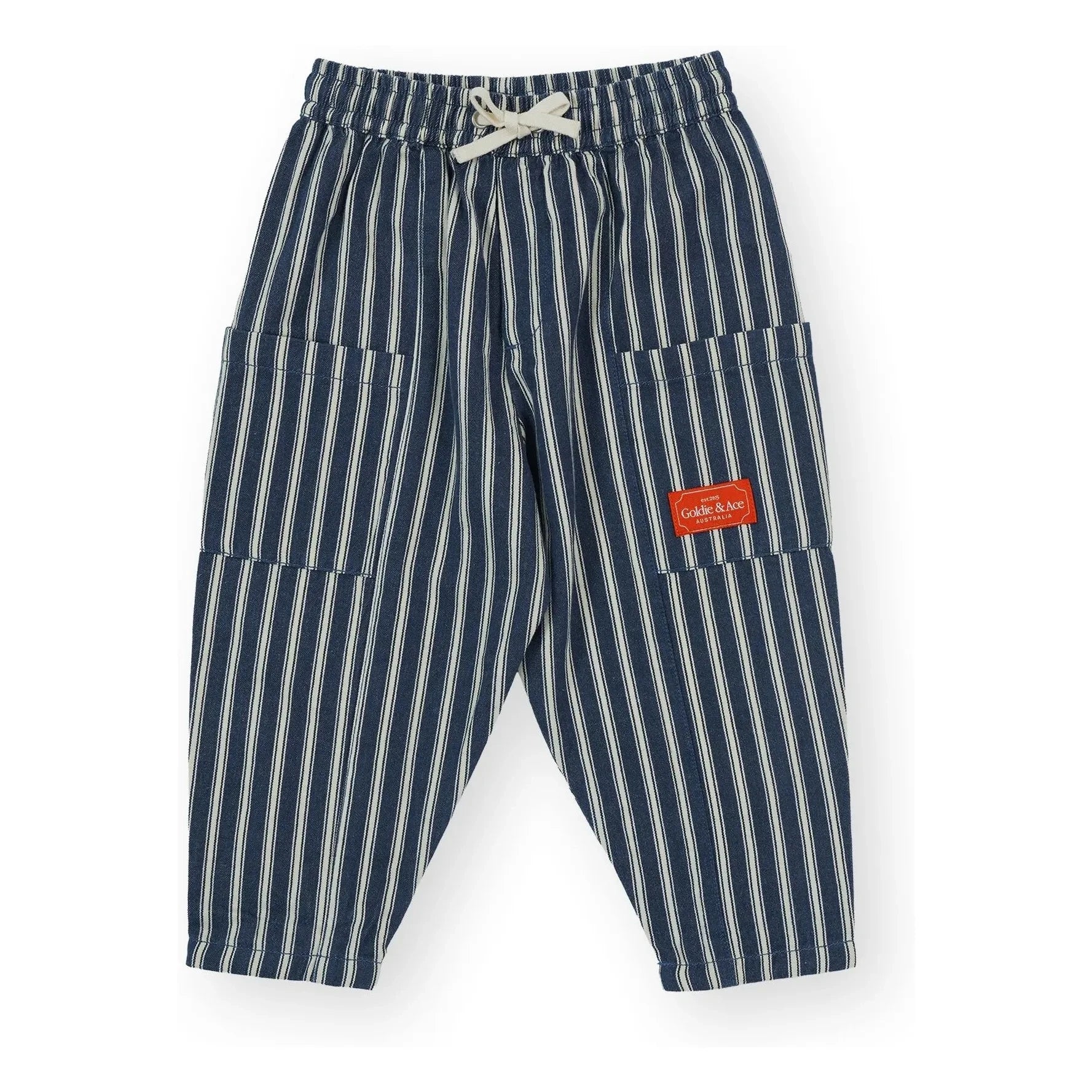 Goldie + Ace - Striped Pants | Dark Blue