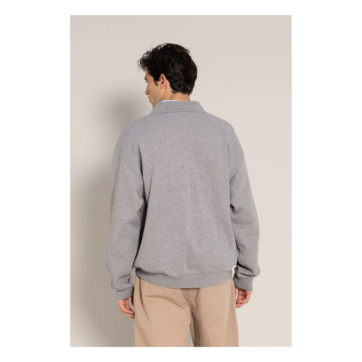 Smallable Man - Bob Bisiklet Yaka Sweatshirt | Heather Grey