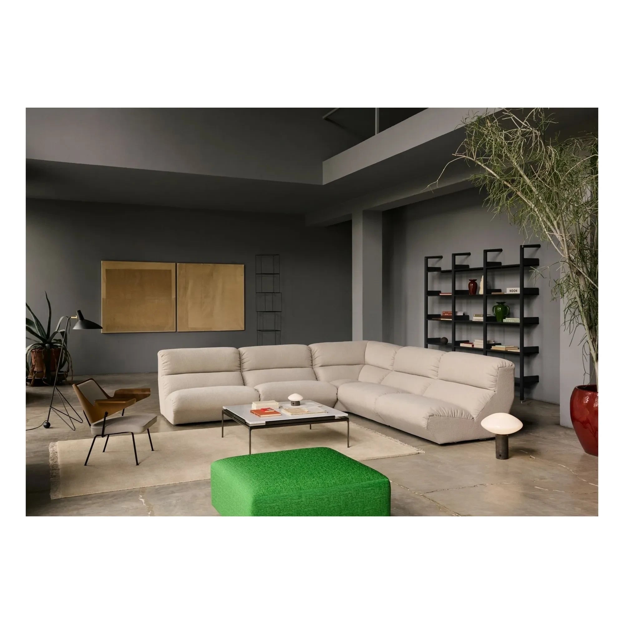 & Tradition - Hi Lo AV55 Modular Corner Sofa | Beige