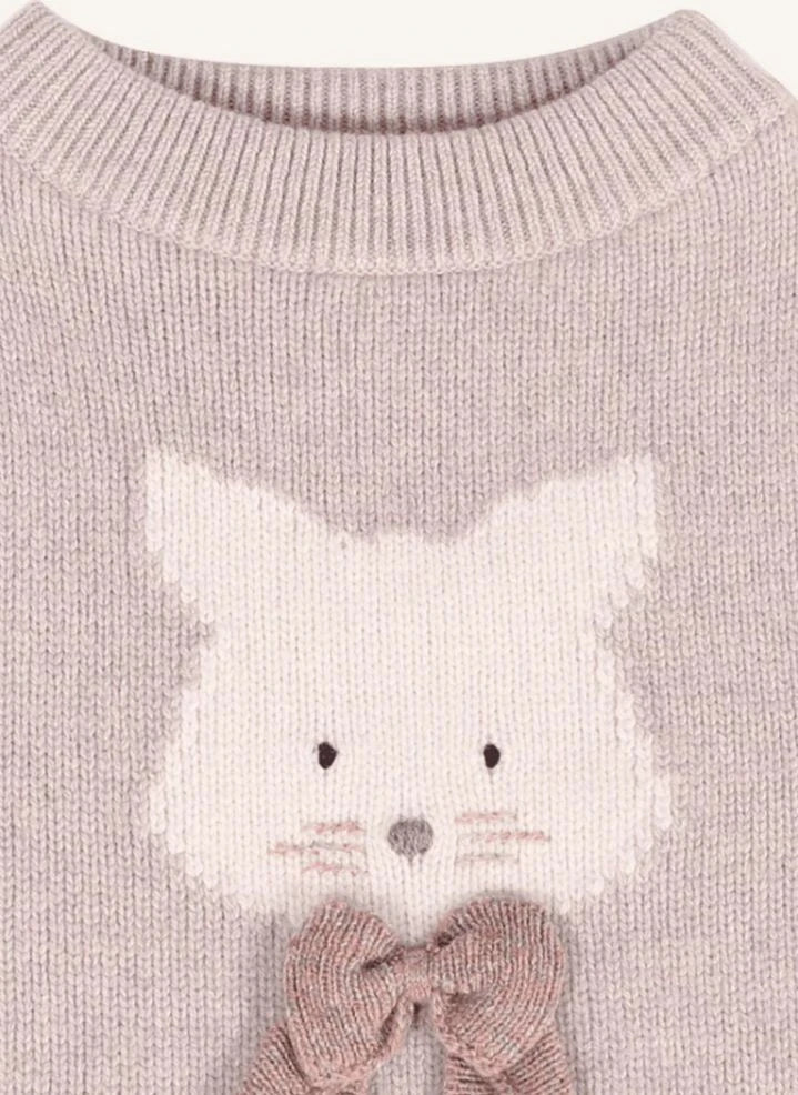 Donsje - Denna Kedi Merinos yün kazak | Açık Pembe