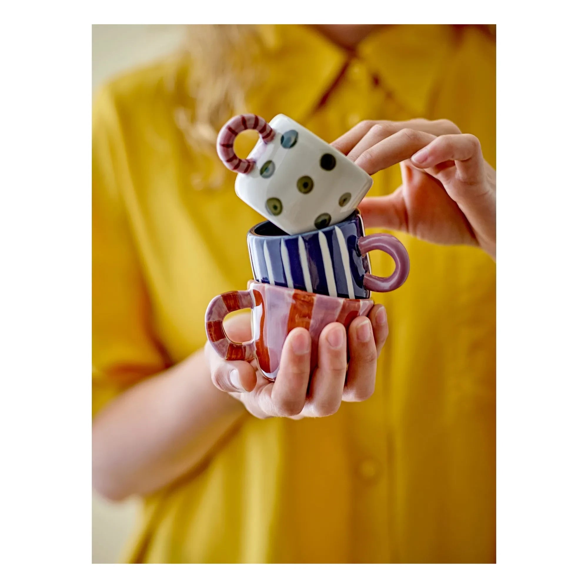 Bloomingville - Nini Stone Ceramic Mug | Blue