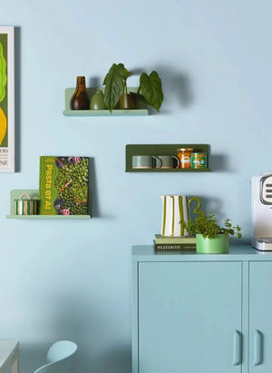 Mustard Made - Ledge Metal Wall Shelf | Sage