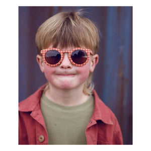 Grech & Co - Classic Vichy Polarized Natural Fiber Sunglasses | Light Red