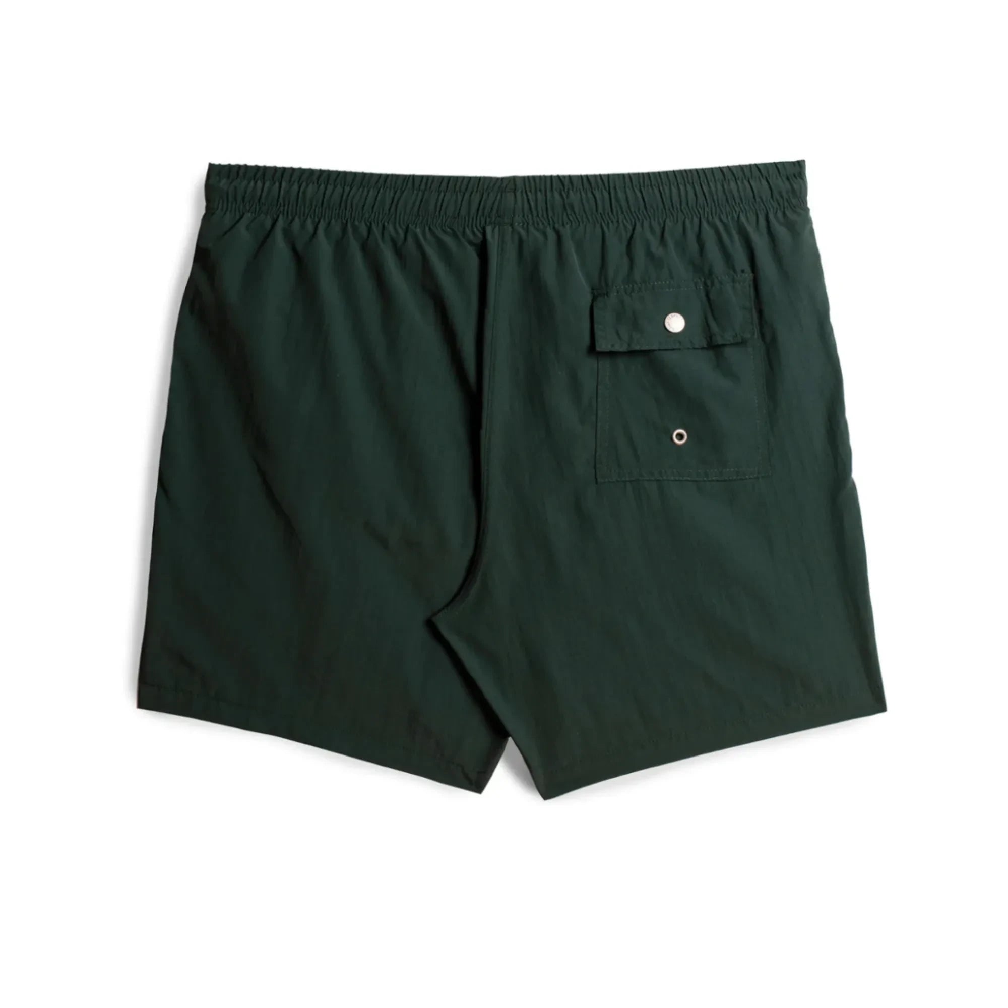 Bather - Flat Recycled Swim Shorts | Chrome Green