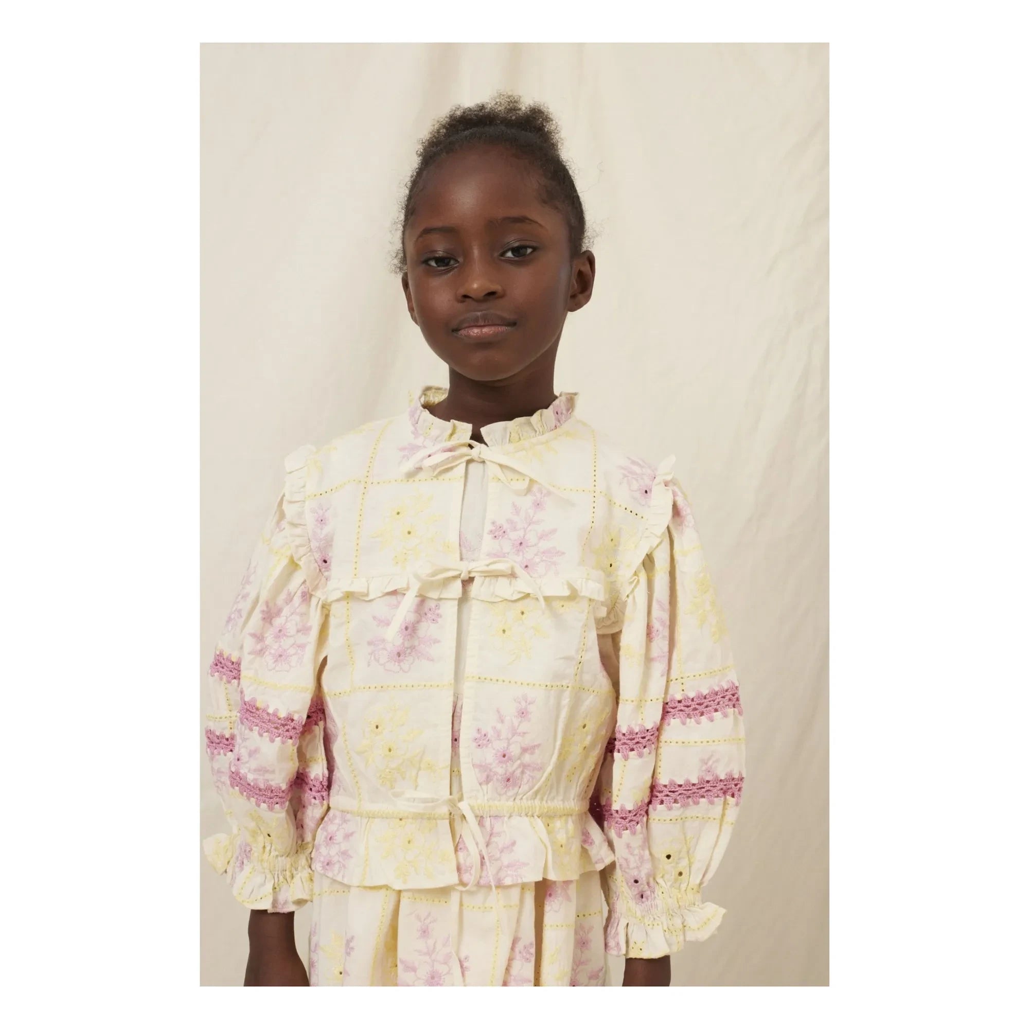 Bebe Organic - Alba Embroidered Blouse | Yellow