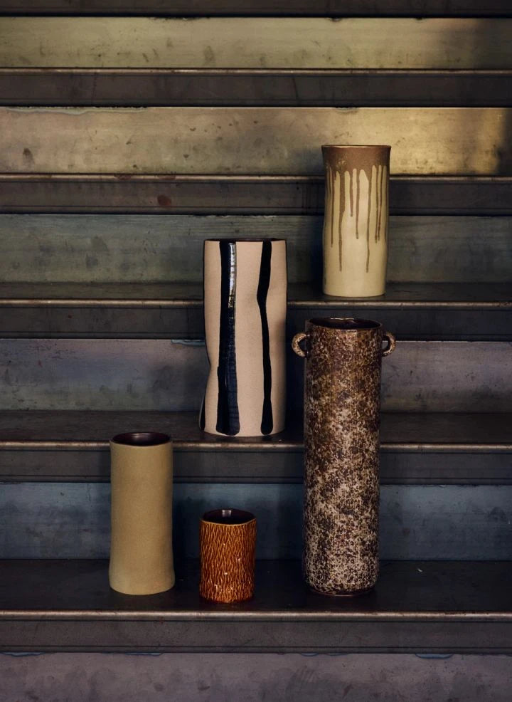 HKliving - Mono Earth Ceramic Vase | Sand