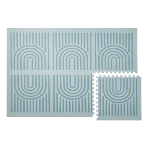 Toddlekind - Linear Modular Play Mat | Gray Blue