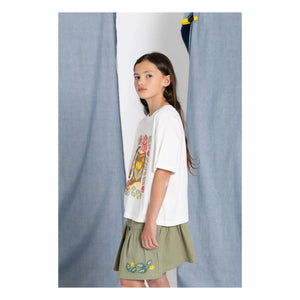 Hundred Pieces - Luna Boots Organic Cotton T-Shirt | White