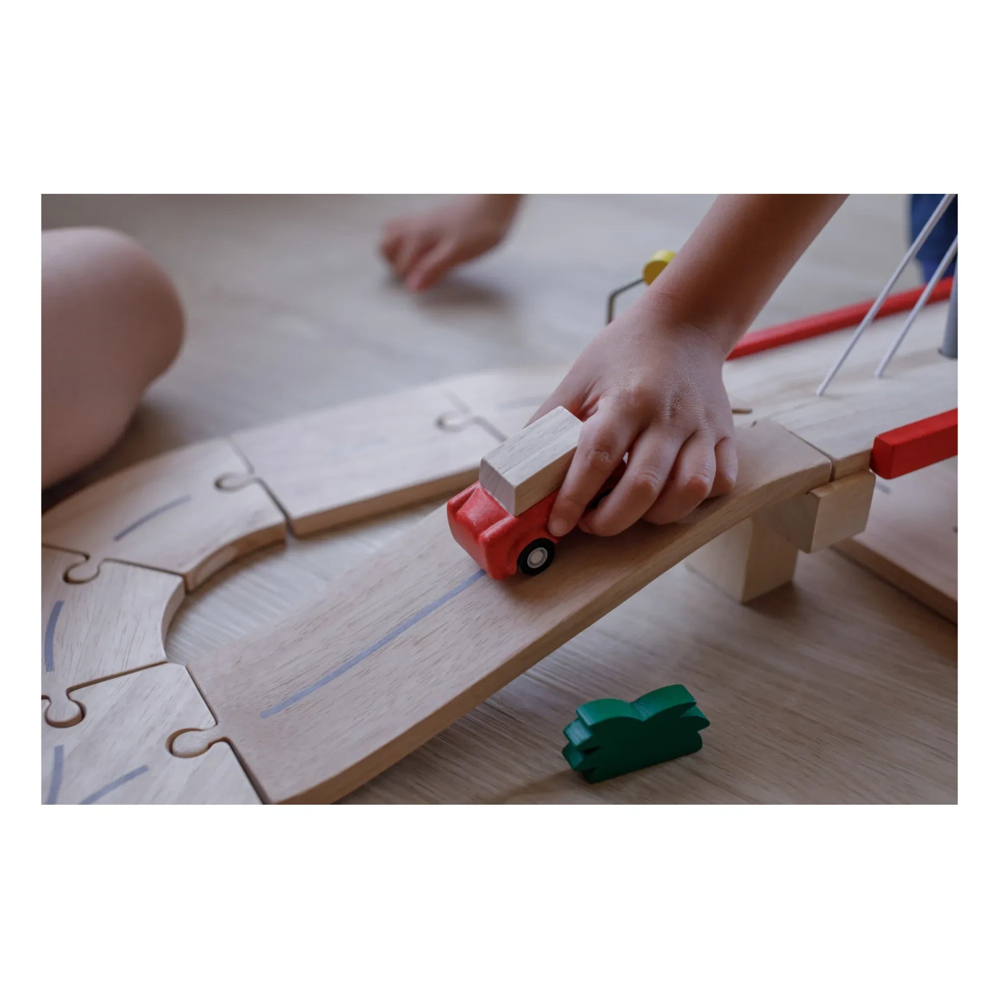 Plan Toys - Wooden Car Track and Accessories