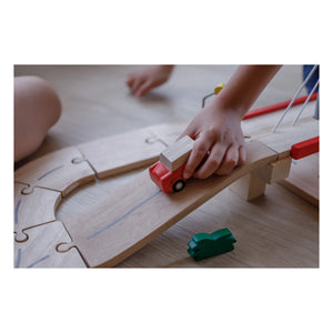 Plan Toys - Wooden Car Track and Accessories