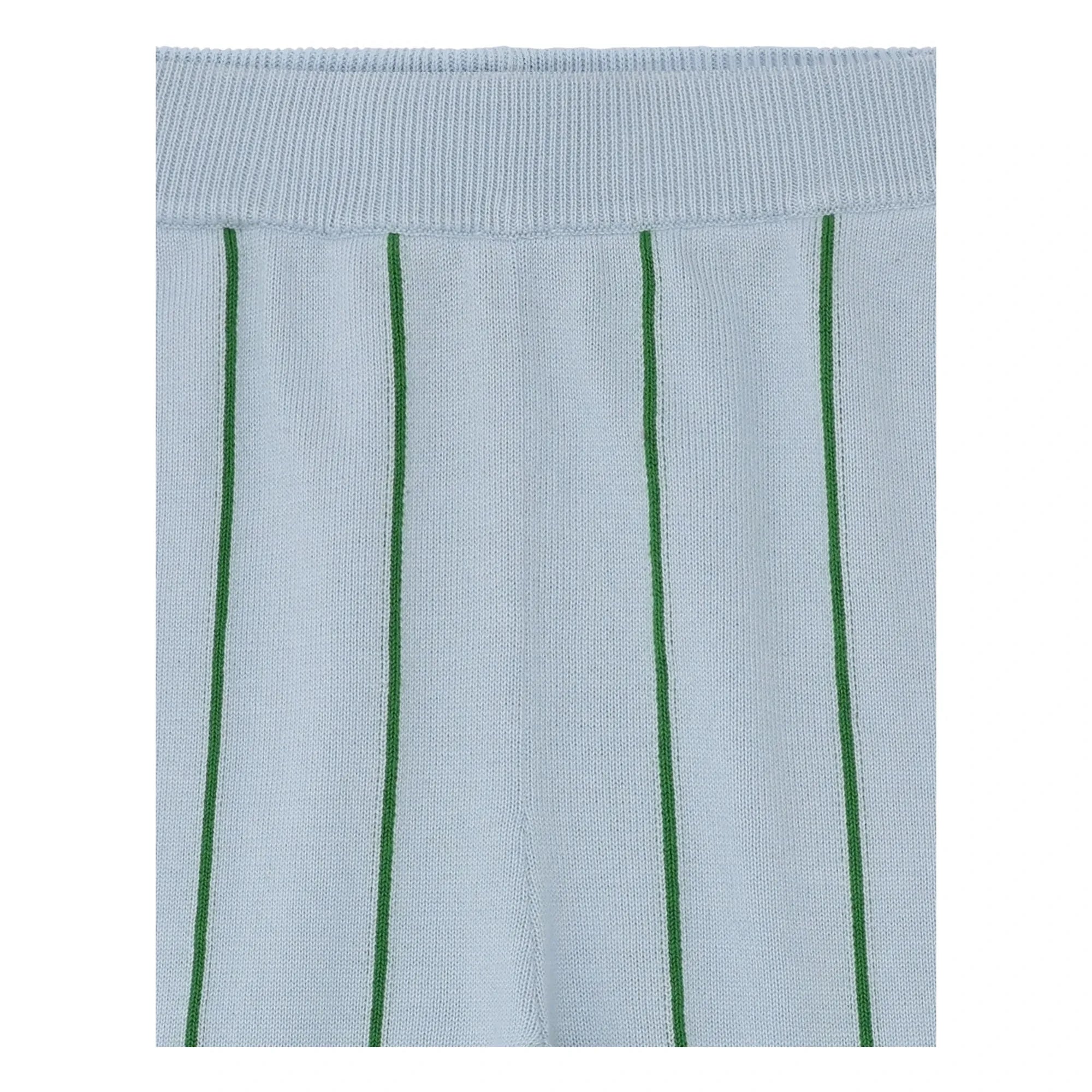 FUB - Striped Trousers Extra Fine Knit Organic Cotton | Light blue