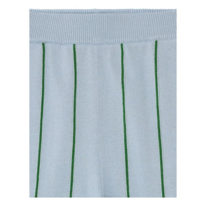 FUB - Striped Trousers Extra Fine Knit Organic Cotton | Light blue