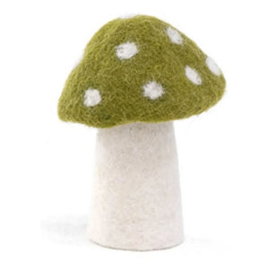 Muskhane - Dotty Felt Cork Mushrooms - Set of 3 | Green