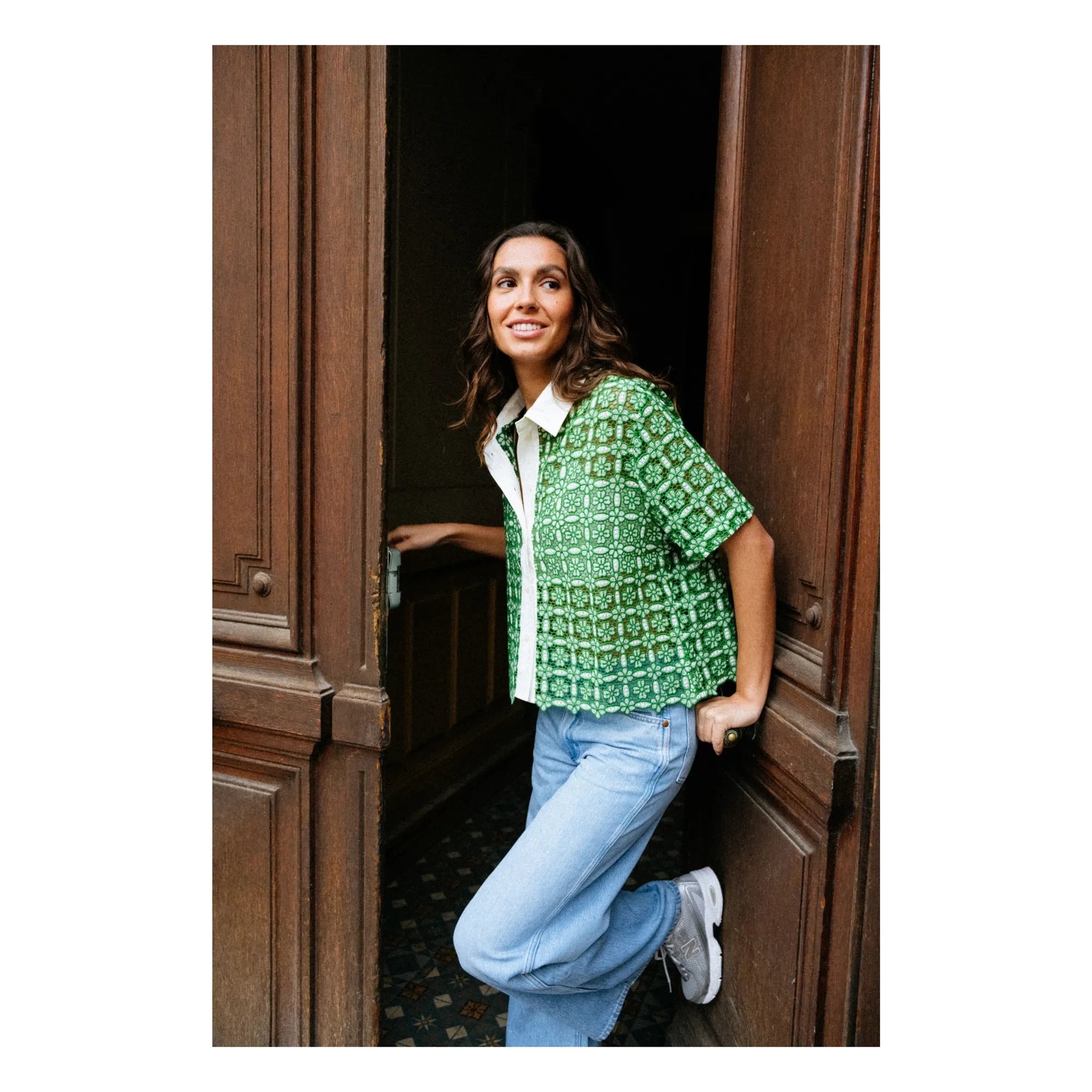 Sacrécoeur - Guipure Blouse Flavia Goya | Green