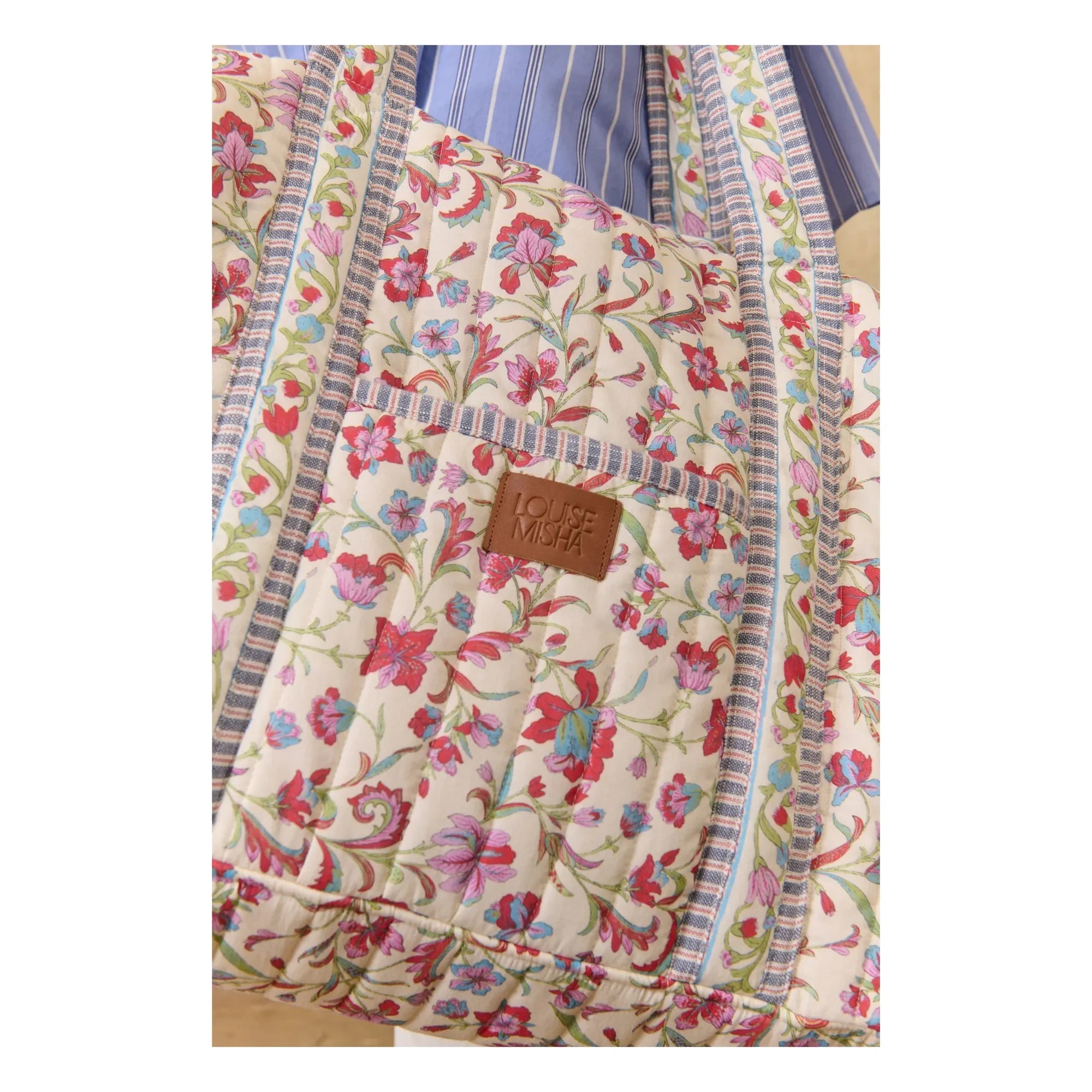 Louise Misha - Organic cotton 36h Bilbao bag | Cream