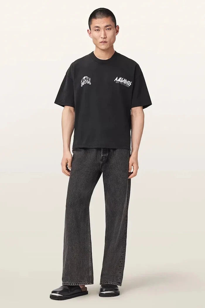 AllSaints erkek pamuklu tişört CHROMIUM