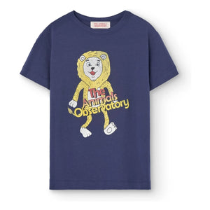 The Animals Observatory - Rooster Lion T-Shirt | Navy Blue
