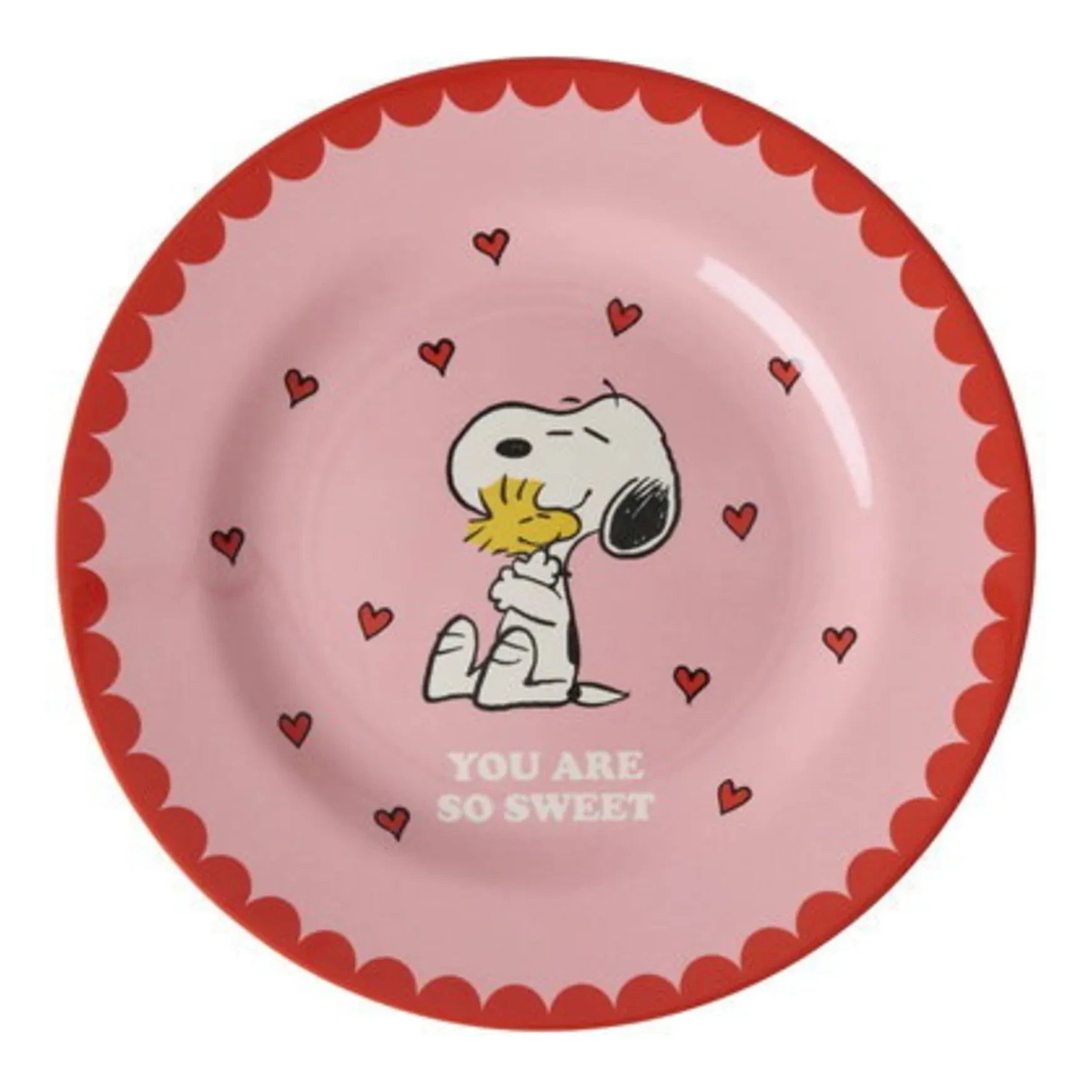 Rice - You Are So Sweet Melamine Plate - Rice x Snoopy | Pink